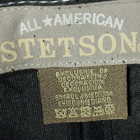 Stetson Black Felt Hat Men Small/Medium EUC - Picture 9 of 14